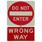 WrongWaySign WrongWaySign